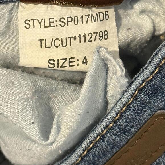 Kut from the Kloth Women's Skinny Jeans Size 4 Blue Distressed Denim - Picture 3 of 3